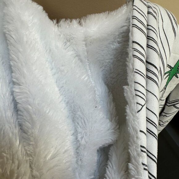 Fox Girls Riders Co White Heavyweight Zip Up Thick Hoodie Jacket Size XS - Picture 4 of 6